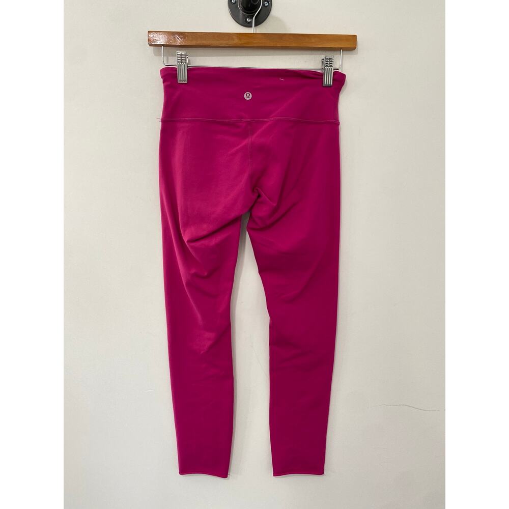Lululemon Wunder Under High Rise Tight Raspberry Size 4 - Picture 2 of 4